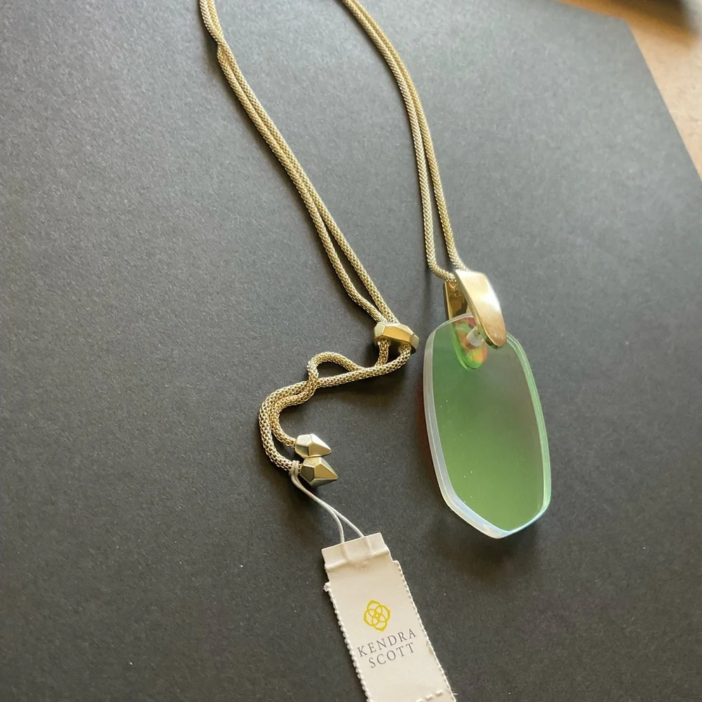 Kendra Scott Dichroic Glass Pendant Necklace - Picture 9 of 9